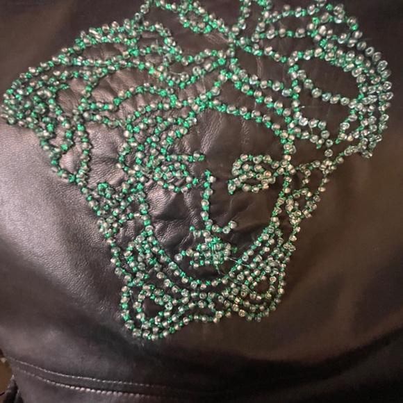 Versace Medusa Black Leather Top Size 10 USA Limited Edition Medusa Bondage 2002 - Picture 6 of 13